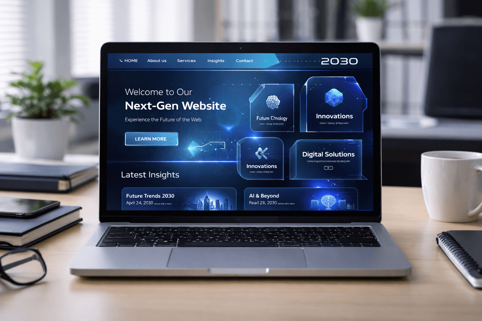 Previous website design